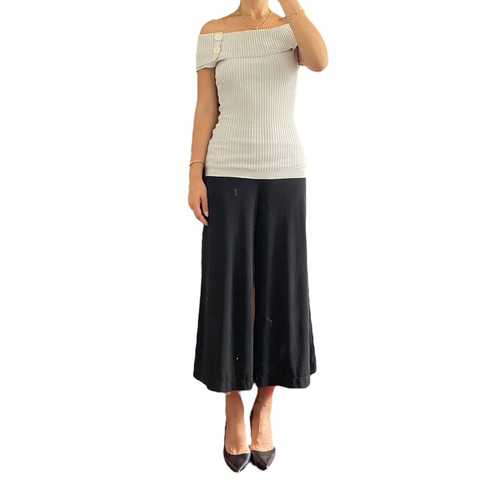 INC International Concepts Silk Blend Off the Shoulder Knit Top Size S
